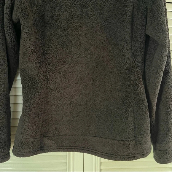 The North Face Fuzzy osito  Pull up Sweater Black Womens size Small - Picture 8 of 16